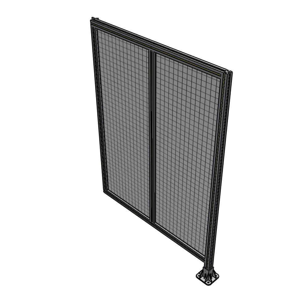 B2-1700-1200-0150-HYMFK DOUBLE PANEL-LEG ON RIGHT, HINGE ON LEFT 1700MM X 1200MM  1" MESH, FULLY ASSEMBLED
