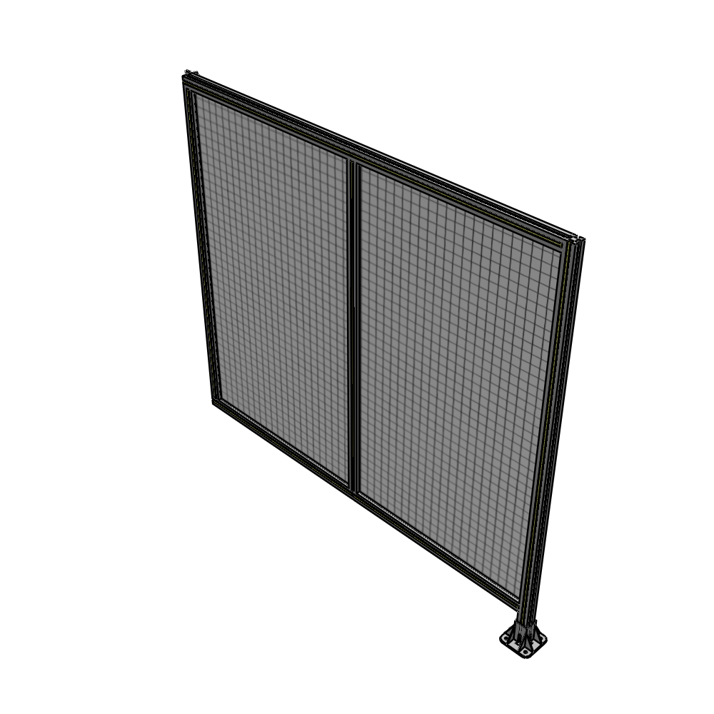 B2-1700-1800-0150-HYMFA DOUBLE PANEL-LEG ON RIGHT, HINGE ON LEFT 1700MM X 1800MM 1" MESH, FULLY ASSEMBLED