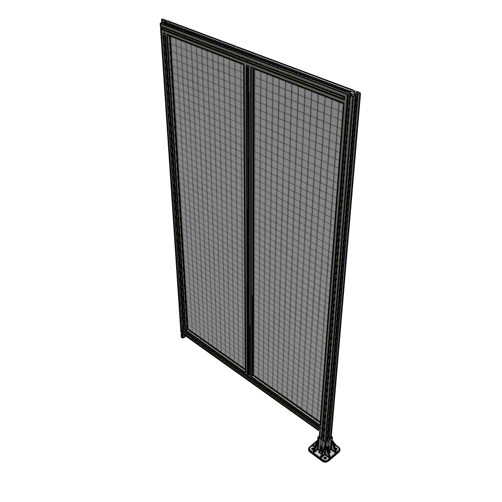 B2-2135-1200-0150-TYMFK DOUBLE PANEL-LEG ON RIGHT, TIE PLATE AND ANGLE ON LEFT 2135MM X 1200MM 1" MESH, FULLY ASSEMBLED