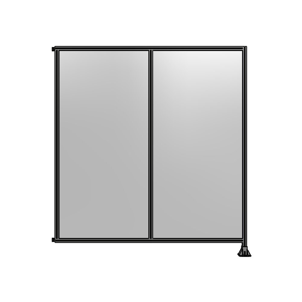B2-2400-2200-0150-HYPFA DOUBLE PANEL-LEG ON RIGHT, HINGE ON LEFT 2400MM X 2200MM  1/4" POLYCARBONATE, AS A KIT