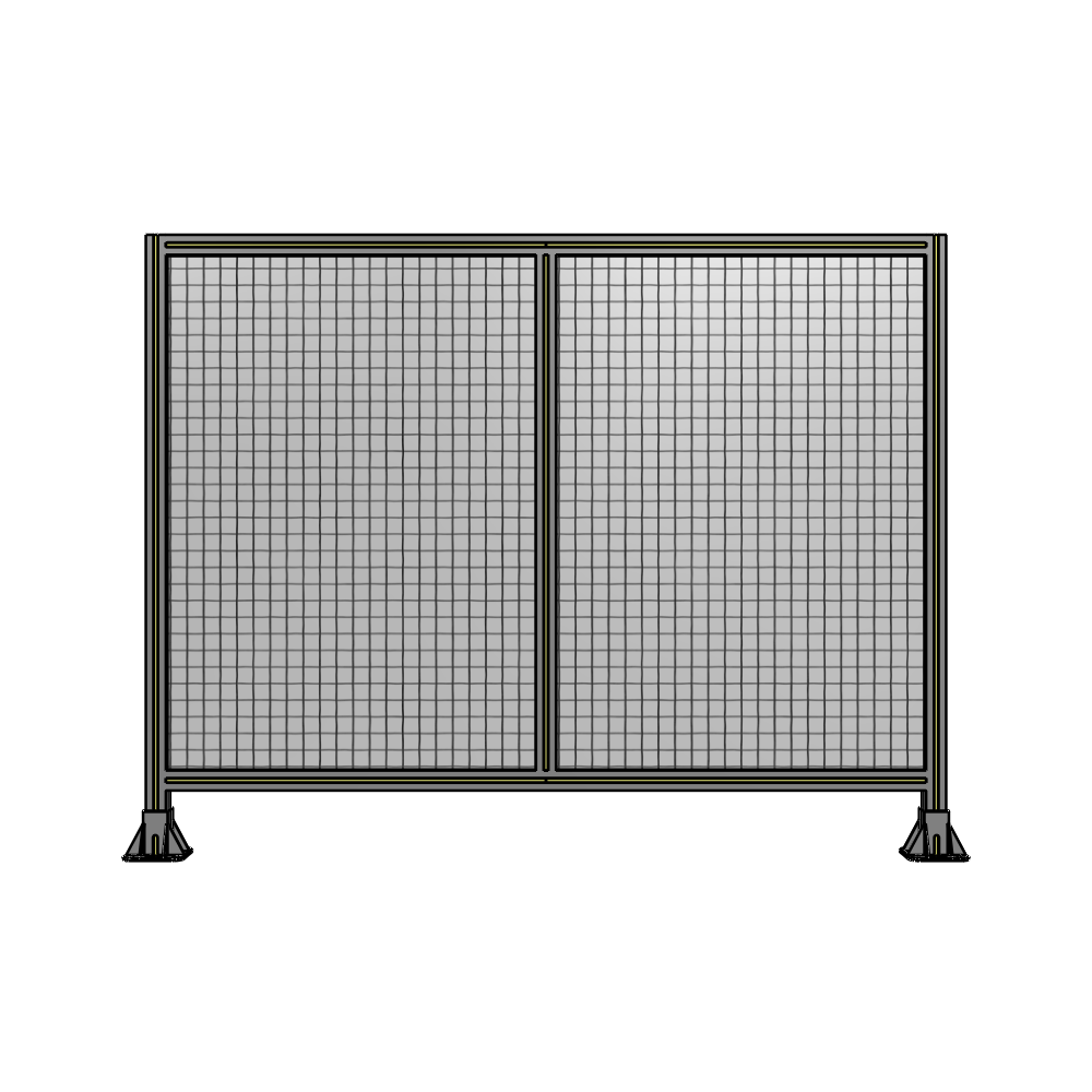 B3-1400-1800-0150-ZYMFA DOUBLE PANEL-LEG ON EACH SIDE 1400MM X 1800MM 1" MESH, FULLY ASSEMBLED