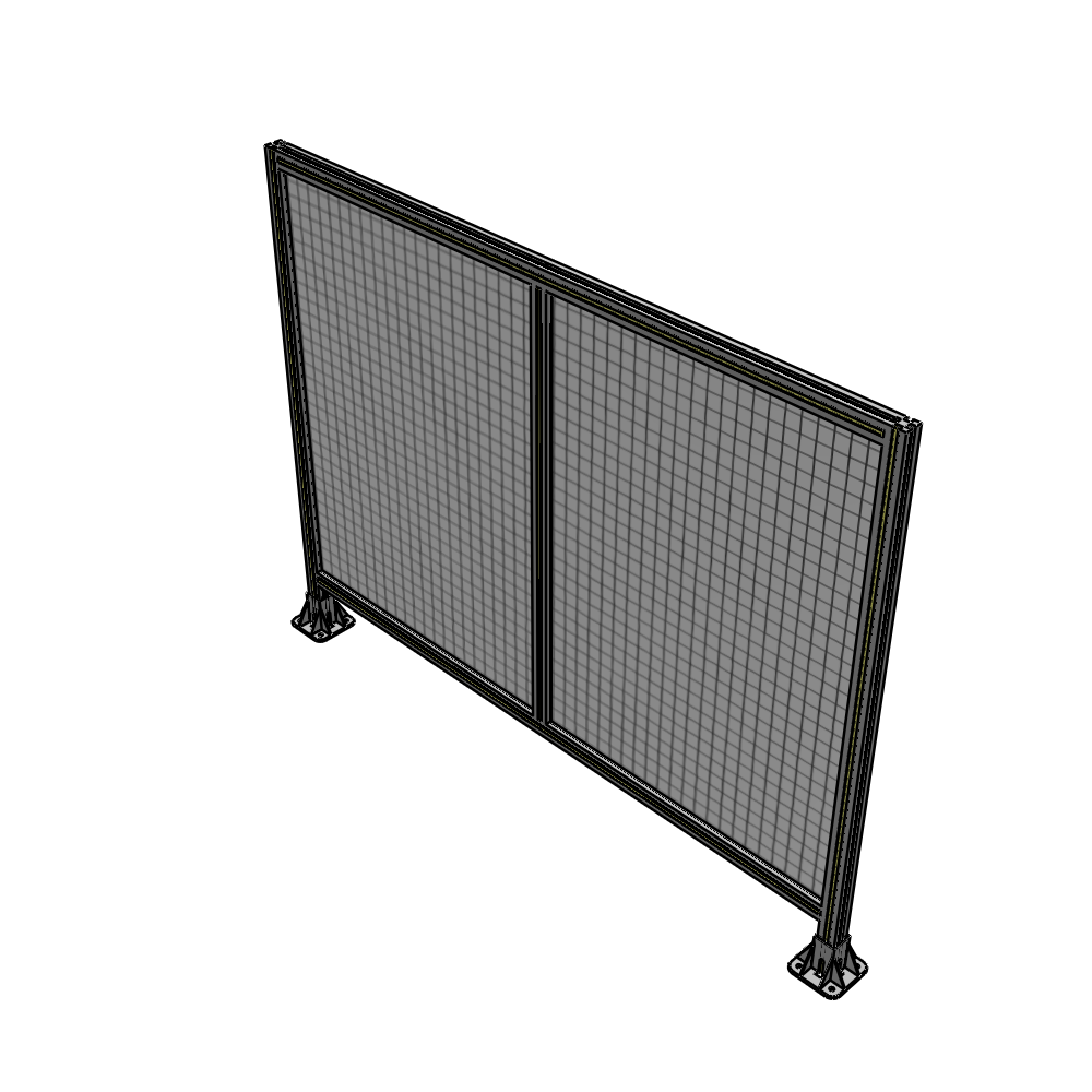 B3-1400-1800-0150-ZYMFA DOUBLE PANEL-LEG ON EACH SIDE 1400MM X 1800MM 1" MESH, FULLY ASSEMBLED