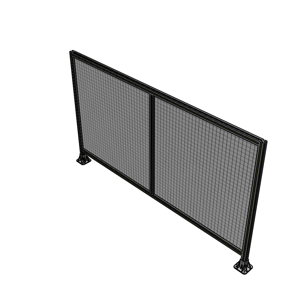B3-1400-2400-0150-ZYMFA DOUBLE PANEL-LEG ON EACH SIDE 1400MM X 2400MM 1" MESH, FULLY ASSEMBLED