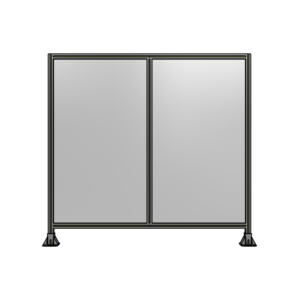 B3-1700-1800-0150-ZYPFA DOUBLE PANEL-LEG ON EACH SIDE  1700MM X 1800MM  1/4" POLYCARBONATE, AS A KIT