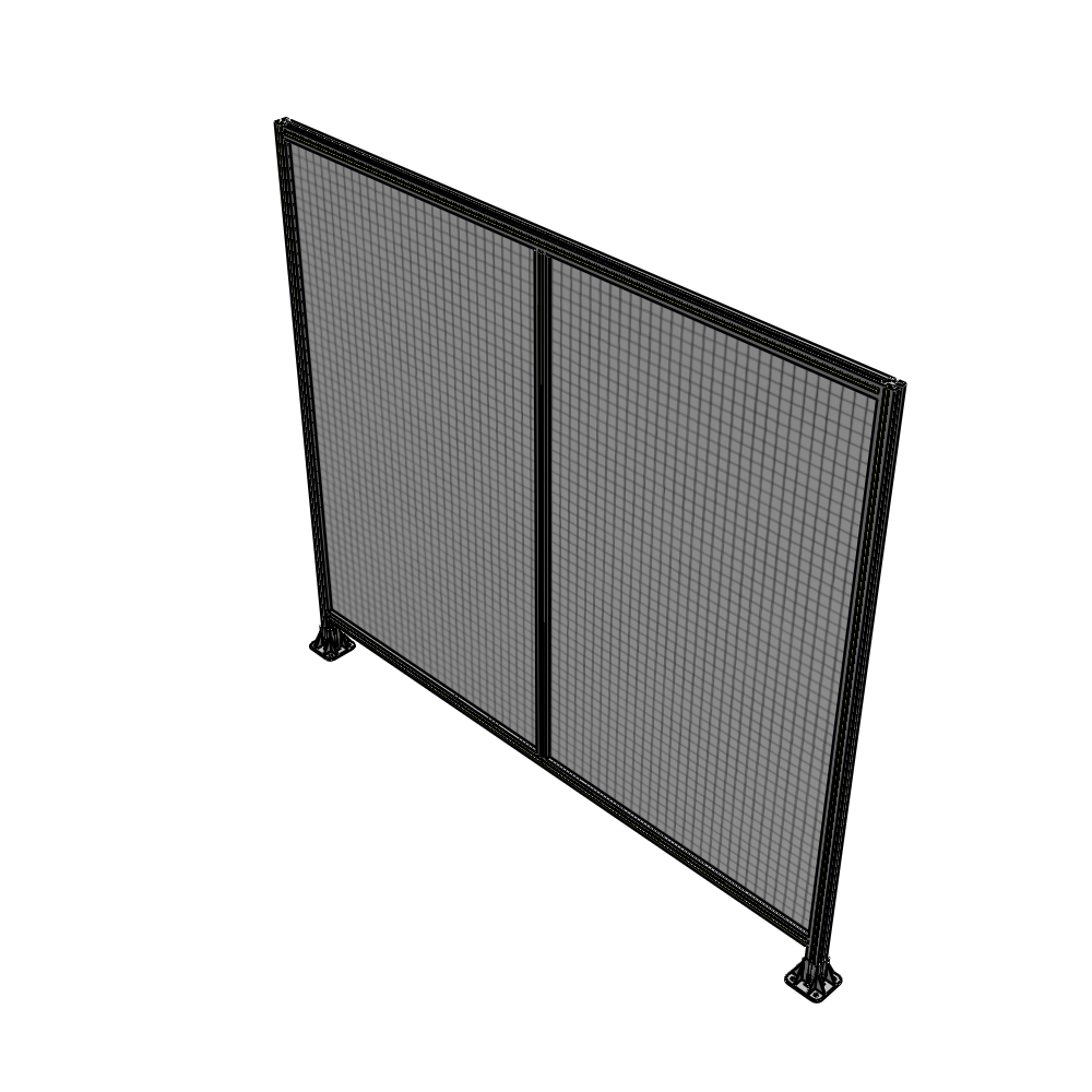 B3-2135-2400-0150-ZYMFA DOUBLE PANEL-LEG ON EACH SIDE 2135MM X 2400MM 1" MESH, FULLY ASSEMBLED