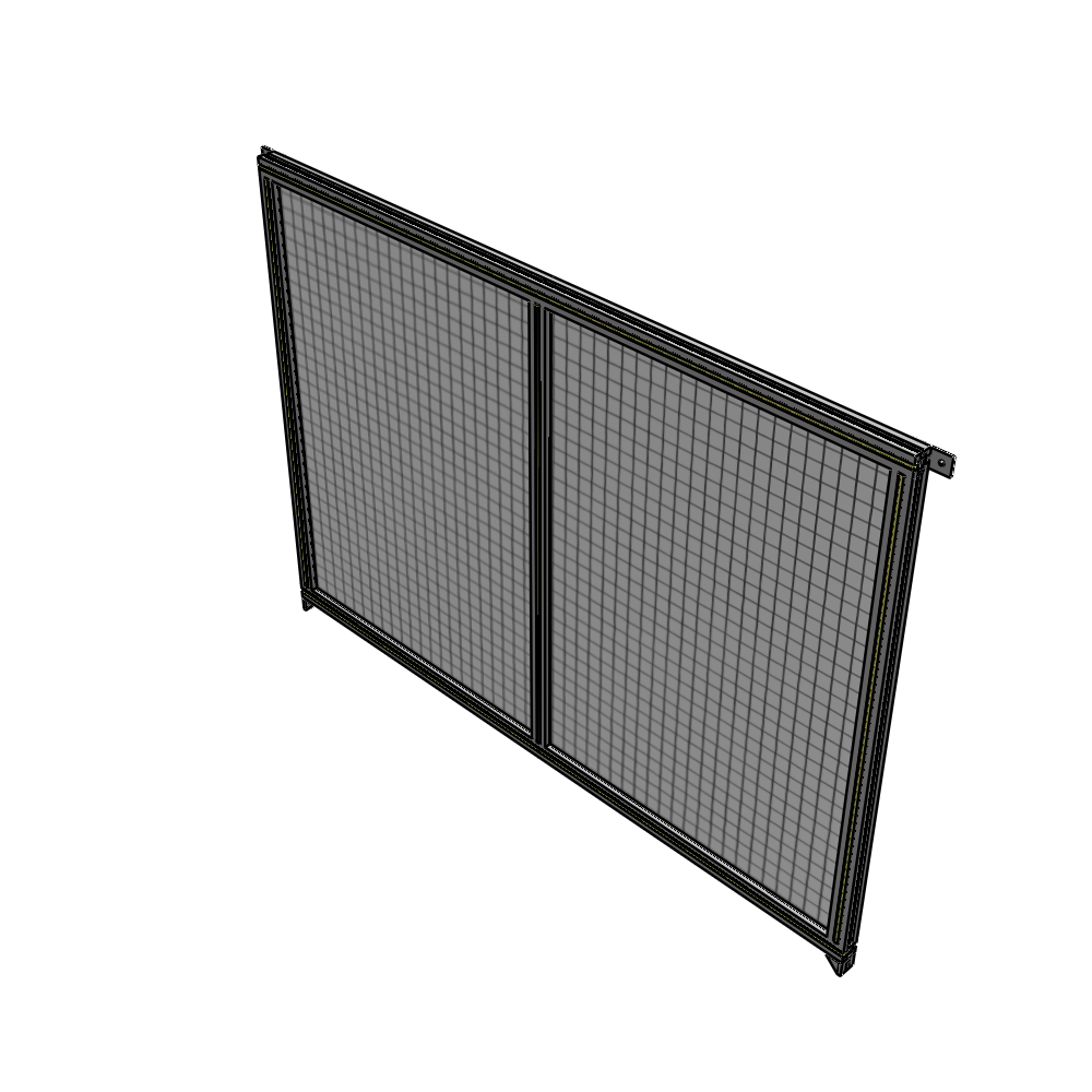 B4-1400-1800-0150-TYMZK DOUBLE PANEL-NO LEGS, TIE PLATE AND ANGLE CONNECTORS 1400MM X 1800MM 1" MESH, FULLY ASSEMBLED
