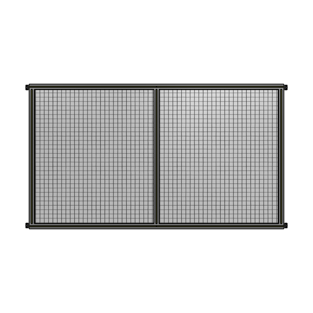 B4-1400-2200-0150-HYMZK DOUBLE PANEL-NO LEGS, HINGE CONNECTORS 1400MM X 2200MM 1" MESH, AS A KIT