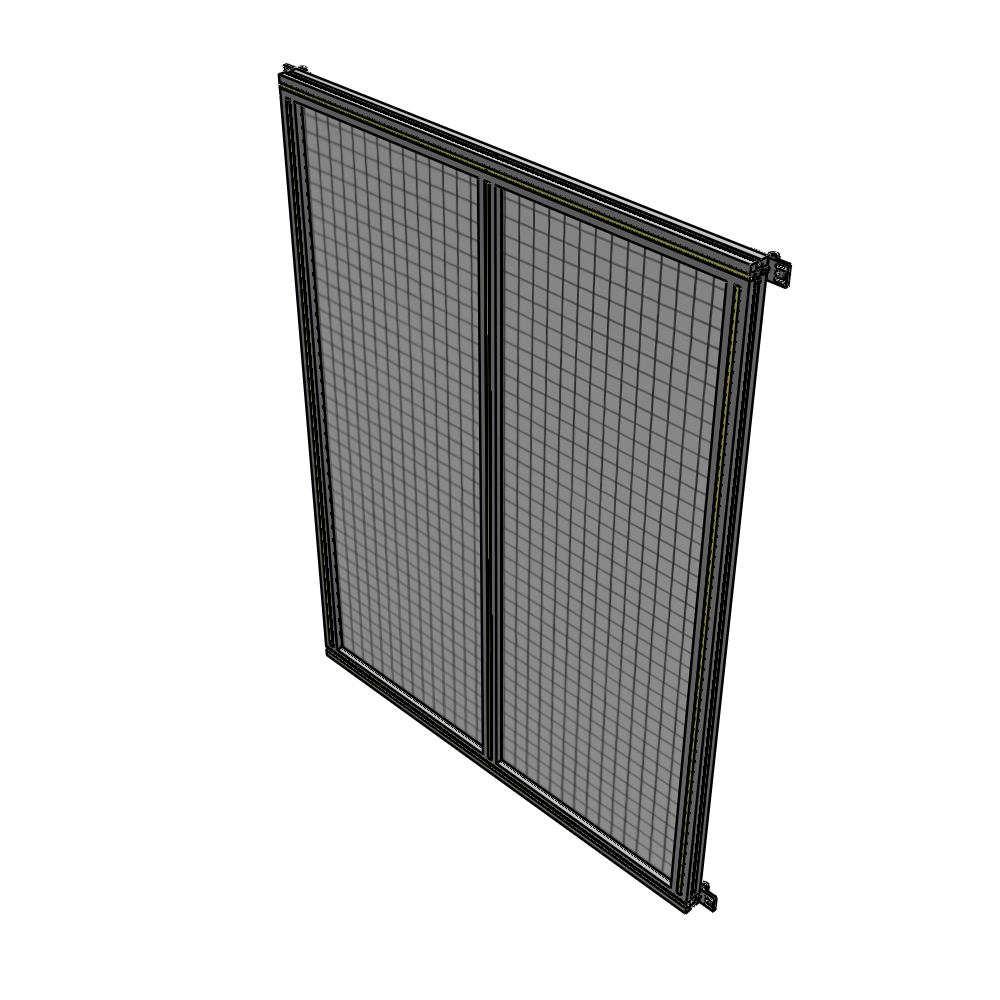 B4-1700-1200-0150-HYMZA DOUBLE PANEL-NO LEGS, HINGE CONNECTORS 1700MM X 1200MM  1" MESH, FULLY ASSEMBLED