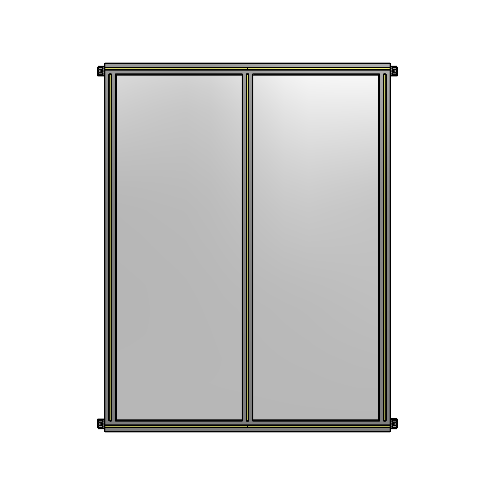 B4-1700-1200-0150-HYPZA DOUBLE PANEL-NO LEGS, HINGE CONNECTORS 1700MM X 1200MM  1/4" POLYCARBONATE, ASSEMBLED