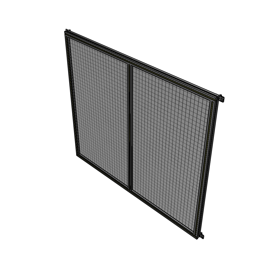 B4-1700-1800-0150-HYMZA DOUBLE PANEL-NO LEGS, HINGE CONNECTORS 1700MM X 1800MM  1" MESH, AS A KIT
