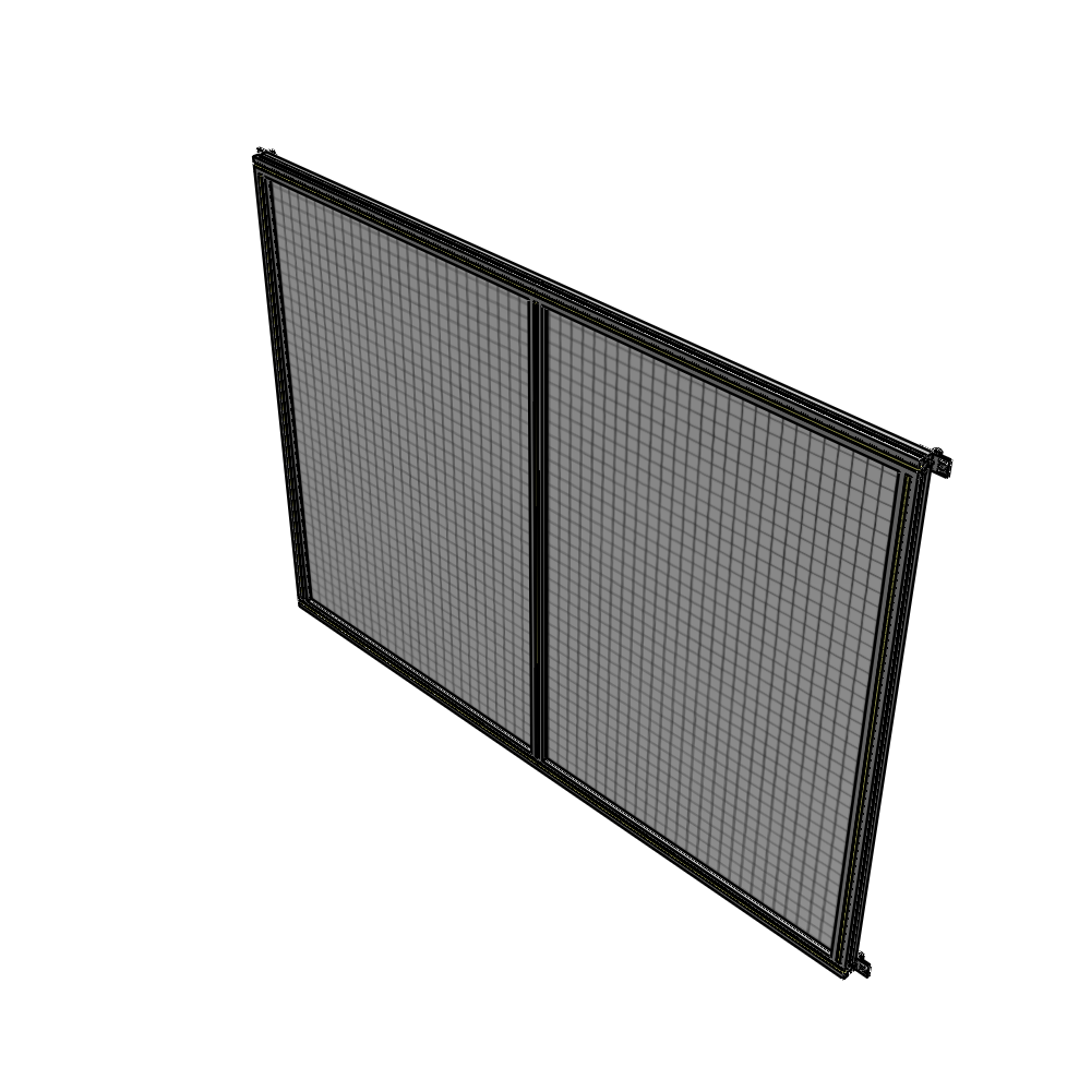 B4-1700-2200-0150-HYMZA DOUBLE PANEL-NO LEGS, HINGE CONNECTORS 1700MM X 2200MM  1" MESH, AS A KIT