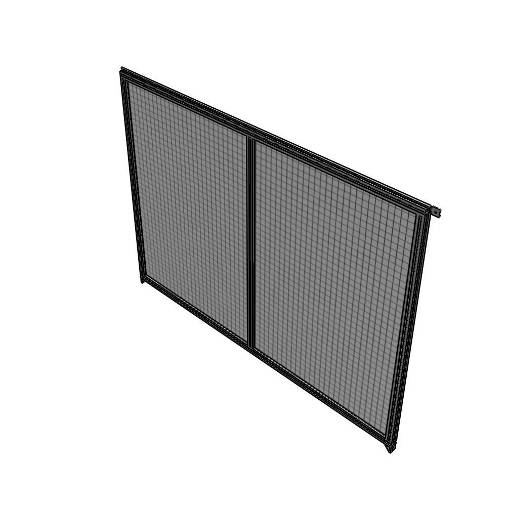 B4-1700-2200-0150-TYMZK DOUBLE PANEL-NO LEGS, TIE PLATE AND ANGLE CONNECTORS 1700MM X 2200MM  1" MESH, FULLY ASSEMBLED