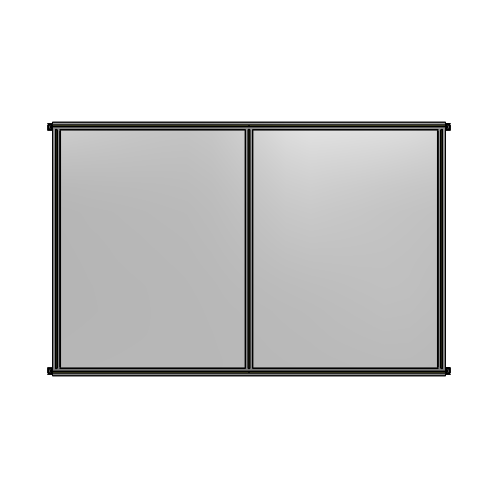 B4-1700-2400-0150-HYPZK DOUBLE PANEL-NO LEGS, HINGE CONNECTORS 1700MM X 2400MM  1/4" POLYCARBONATE, AS A KIT