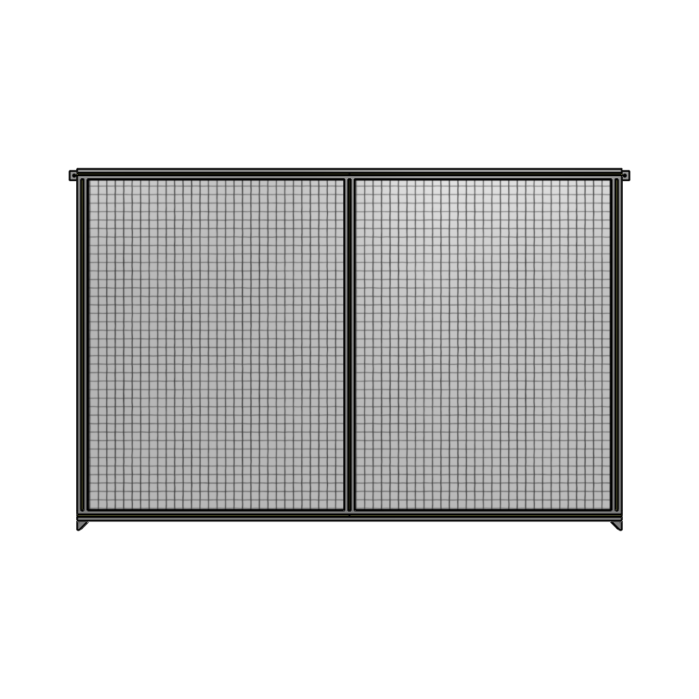 B4-1700-2400-0150-TYMZA DOUBLE PANEL-NO LEGS, TIE PLATE AND ANGLE CONNECTORS 1700MM X 2400MM  1" MESH, FULLY ASSEMBLED