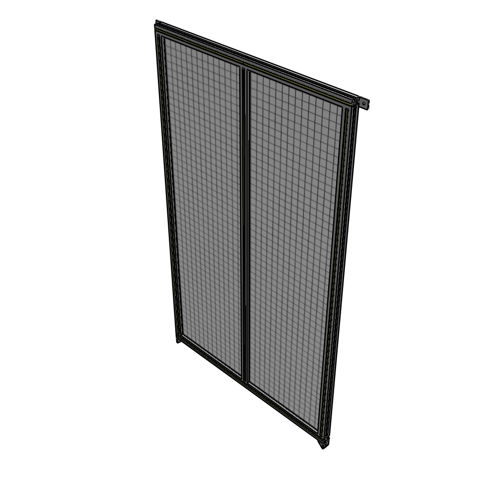 B4-2135-1200-0150-TYMZA DOUBLE PANEL-NO LEGS, TIE PLATE AND ANGLE CONNECTORS 2135MM X 1200MM  1" MESH, FULLY ASSEMBLED