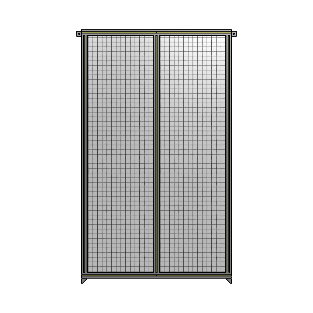 B4-2135-1200-0150-TYMZK DOUBLE PANEL-NO LEGS, TIE PLATE AND ANGLE CONNECTORS 2135MM X 1200MM  1" MESH, AS A KIT