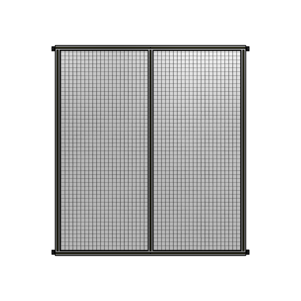 B4-2135-1800-0150-HYMZK DOUBLE PANEL-NO LEGS, HINGE CONNECTORS 2135MM X 1800MM  1" MESH, AS A KIT