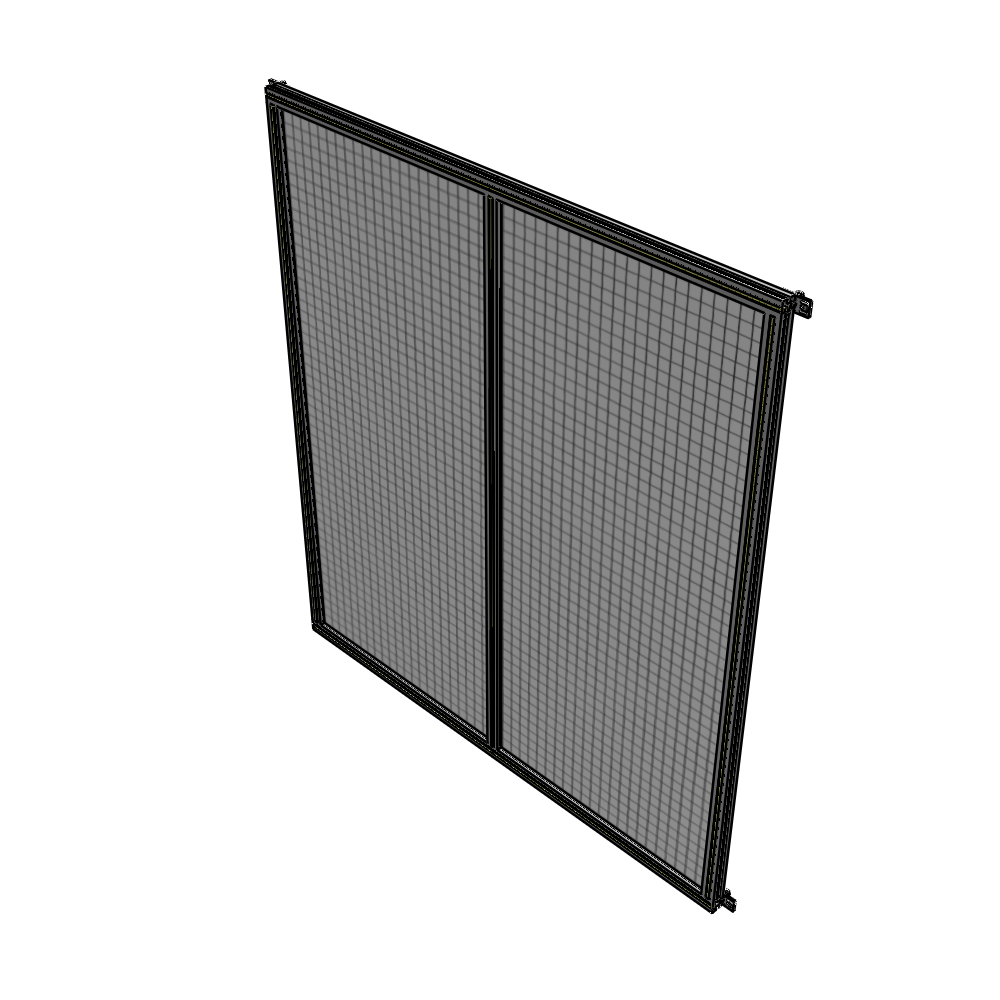 B4-2135-1800-0150-HYMZK DOUBLE PANEL-NO LEGS, HINGE CONNECTORS 2135MM X 1800MM  1" MESH, AS A KIT