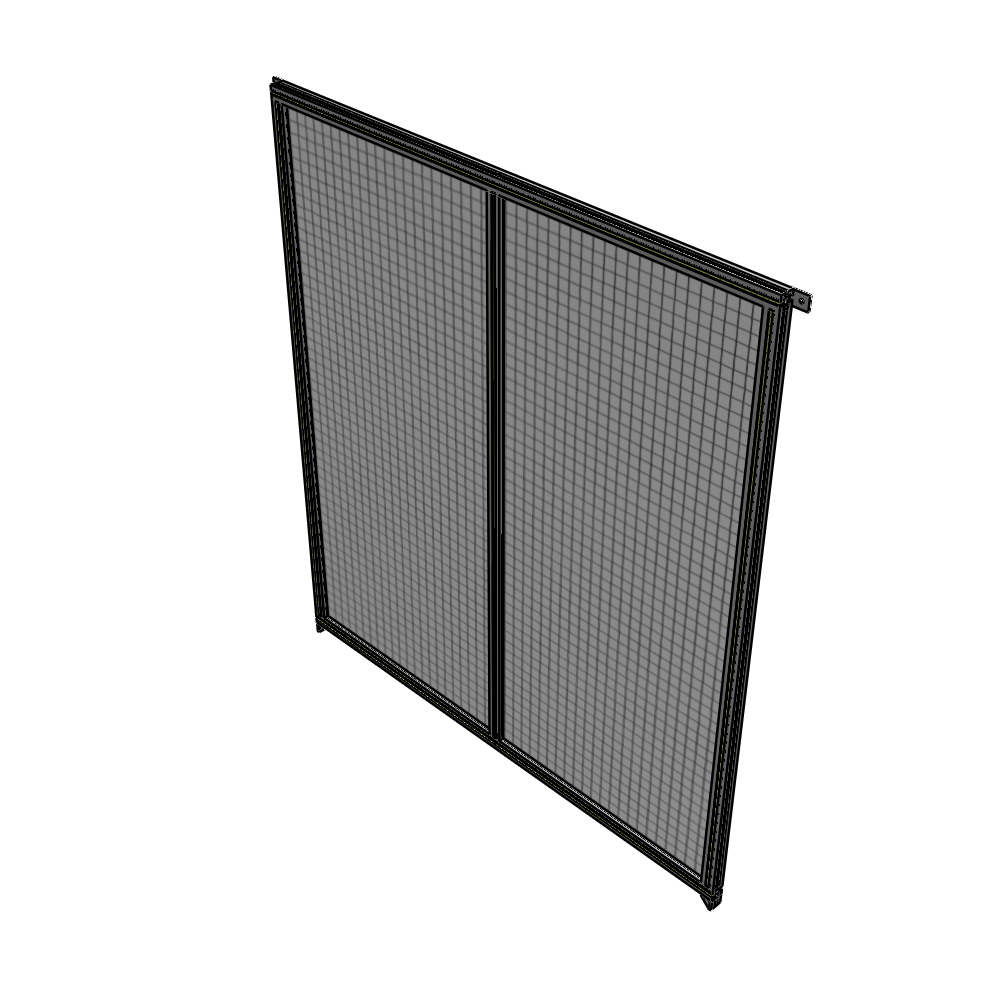 B4-2135-1800-0150-TYMZA DOUBLE PANEL-NO LEGS, TIE PLATE AND ANGLE CONNECTORS 2135MM X 1800MM  1" MESH, FULLY ASSEMBLED