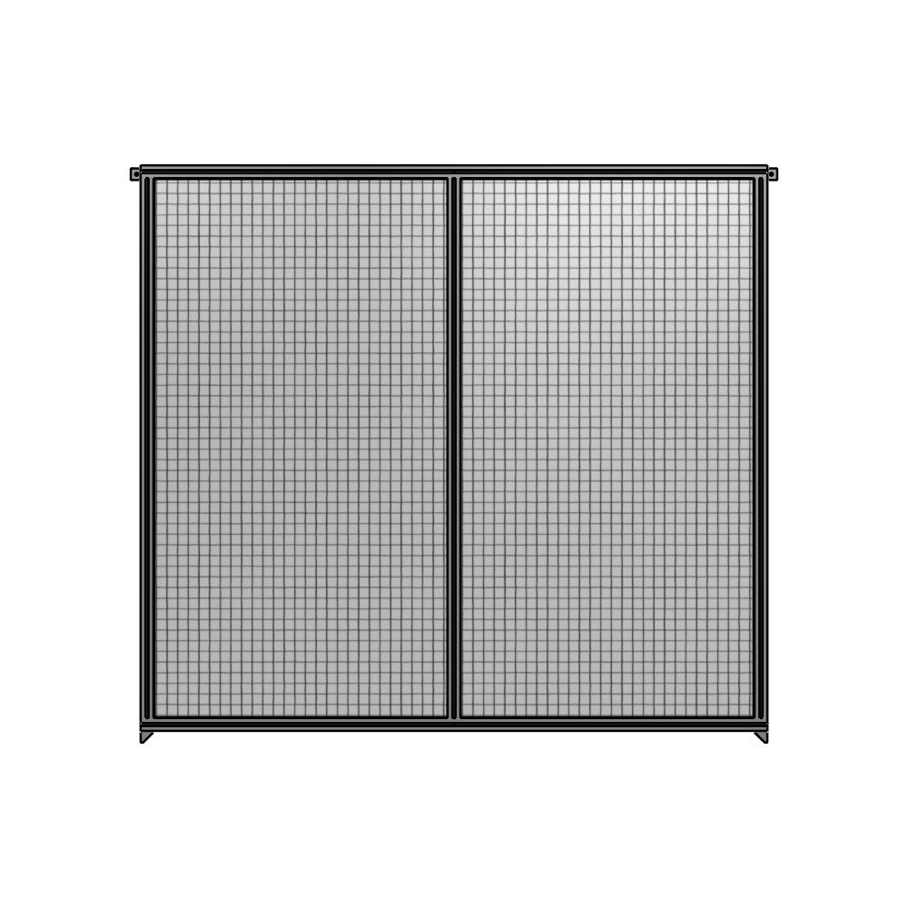 B4-2135-2200-0150-TYMZA DOUBLE PANEL-NO LEGS, TIE PLATE AND ANGLE CONNECTORS 2135MM X  2200MM  1" MESH, AS A KIT