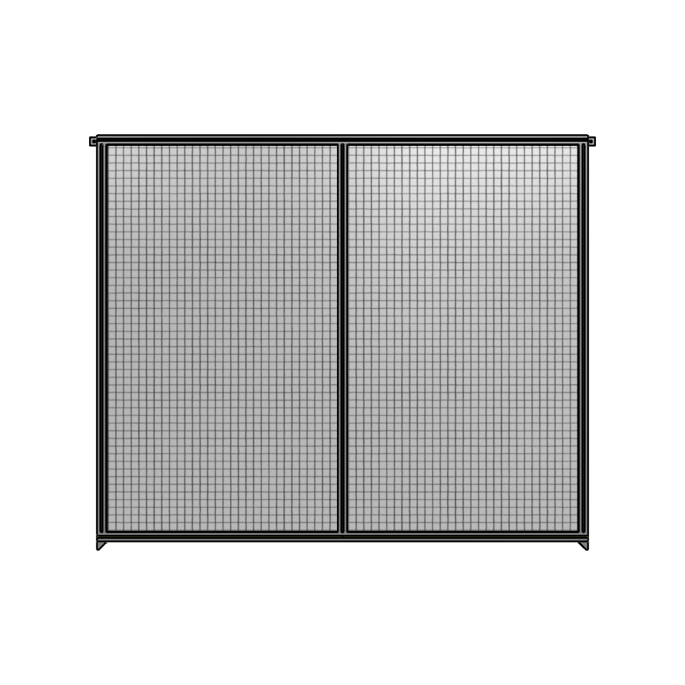 B4-2135-2400-0150-TYMZA DOUBLE PANEL-NO LEGS, TIE PLATE AND ANGLE CONNECTORS 2135MM X 2400MM  1" MESH, AS A KIT
