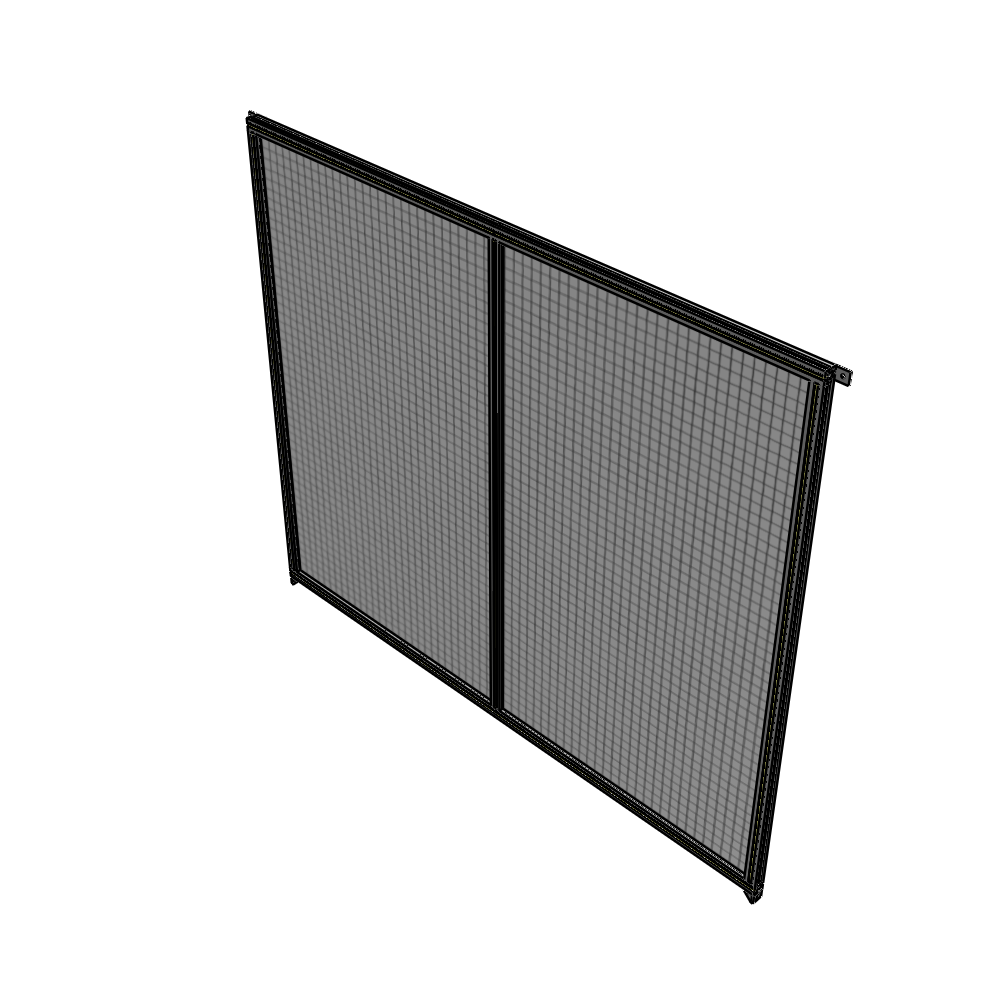 B4-2135-2400-0150-TYMZA DOUBLE PANEL-NO LEGS, TIE PLATE AND ANGLE CONNECTORS 2135MM X 2400MM  1" MESH, AS A KIT