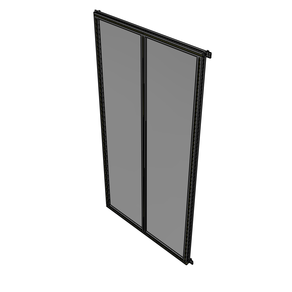 B4-2400-1200-0150-HYPZK DOUBLE PANEL-NO LEGS, HINGE CONNECTORS 2400MM X 1200MM  1/4" POLYCARBONATE, ASSEMBLED