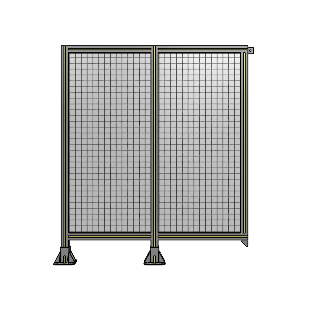 B5-1400-1200-0150-TYMFA DOUBLE PANEL-LEGS ON LEFT AND CENTER, TIE PLATE ON RIGHT 1400MM X 1200MM 1" MESH, AS A KIT