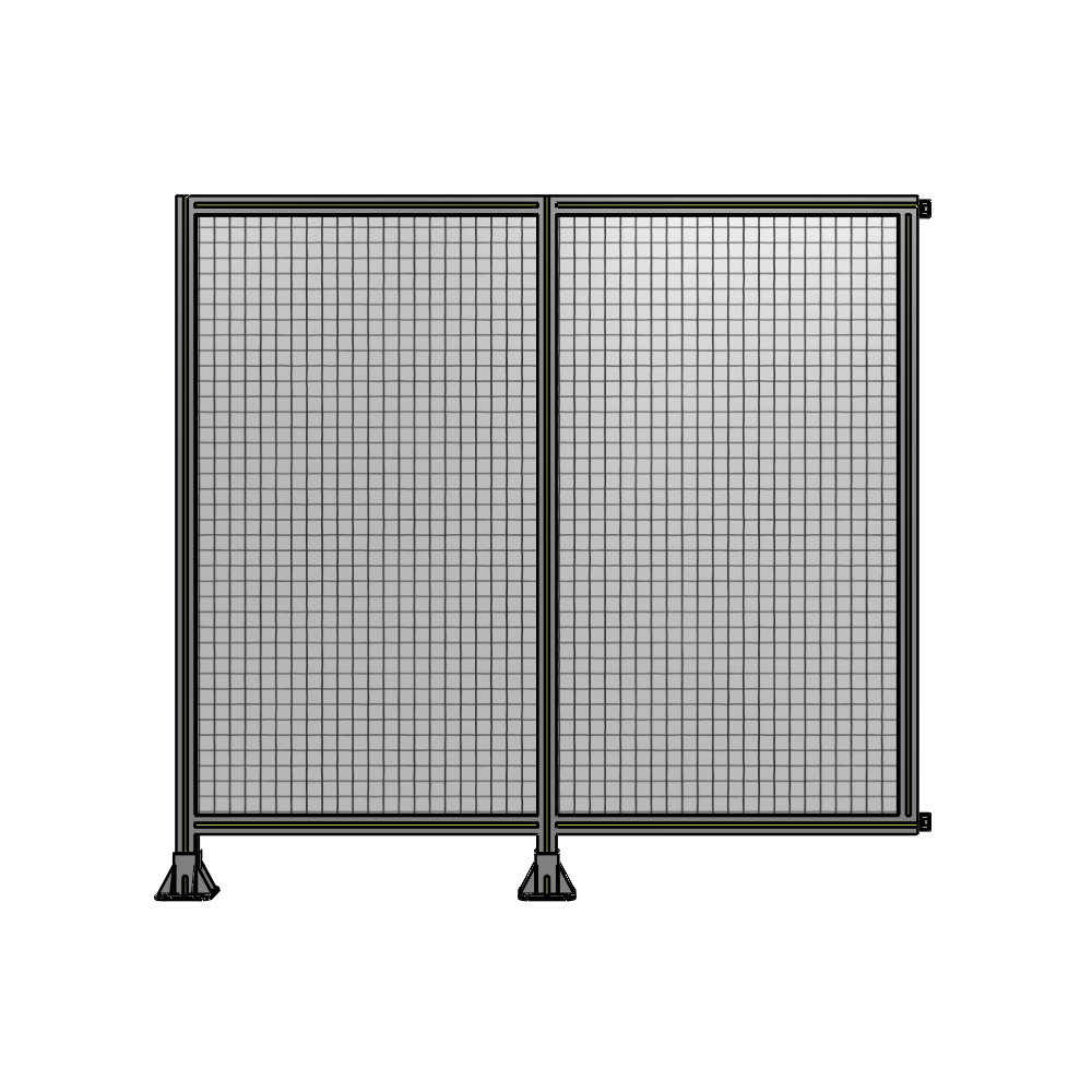 B5-1700-1800-0150-HYMFK DOUBLE PANEL-LEGS ON LEFT AND CENTER WITH HINGES 1700MM X 1800MM 1" MESH, AS A KIT