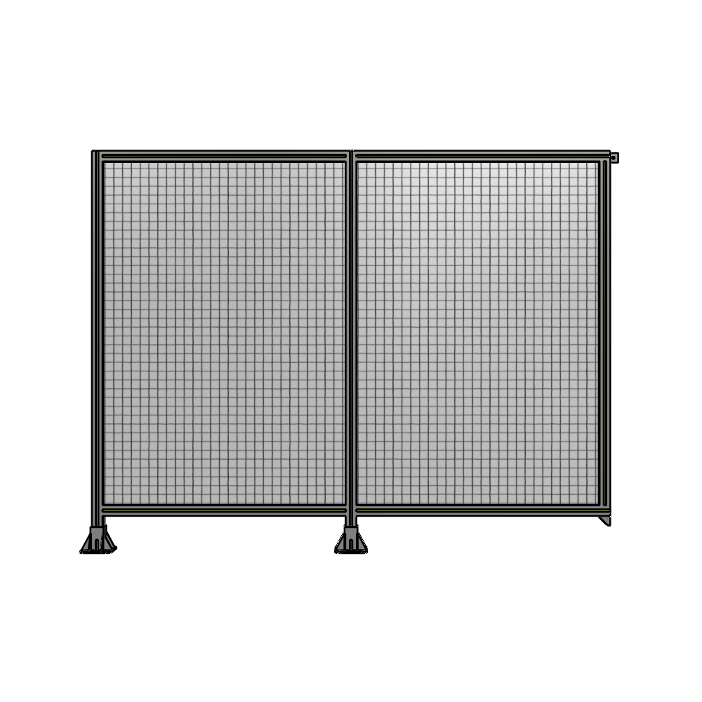 B5-1700-2200-0150-TYMFK DOUBLE PANEL-LEGS ON LEFT AND CENTER, TIE PLATE ON RIGHT 1700MM X 2200MM 1" MESH, AS A KIT