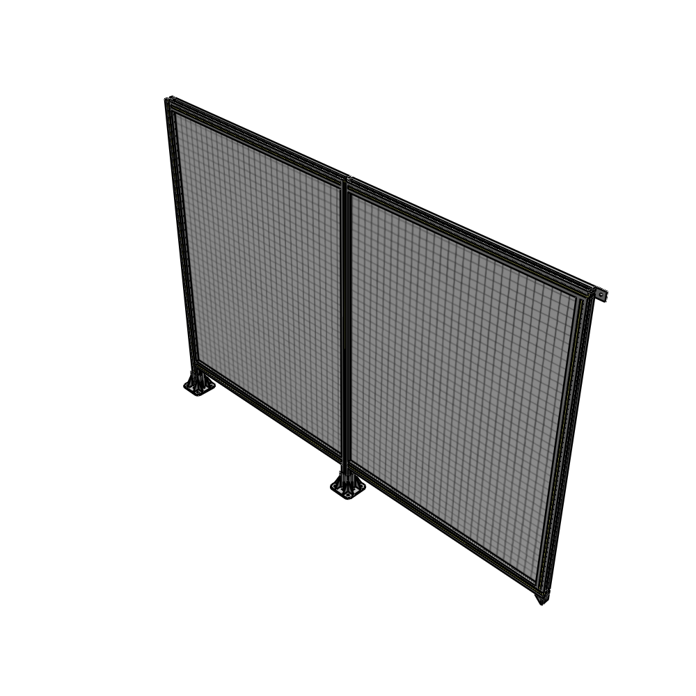 B5-1700-2400-0150-TYMFK DOUBLE PANEL-LEGS ON LEFT AND CENTER, TIE PLATE ON RIGHT 1700MM X 2400MM 1" MESH, AS A KIT