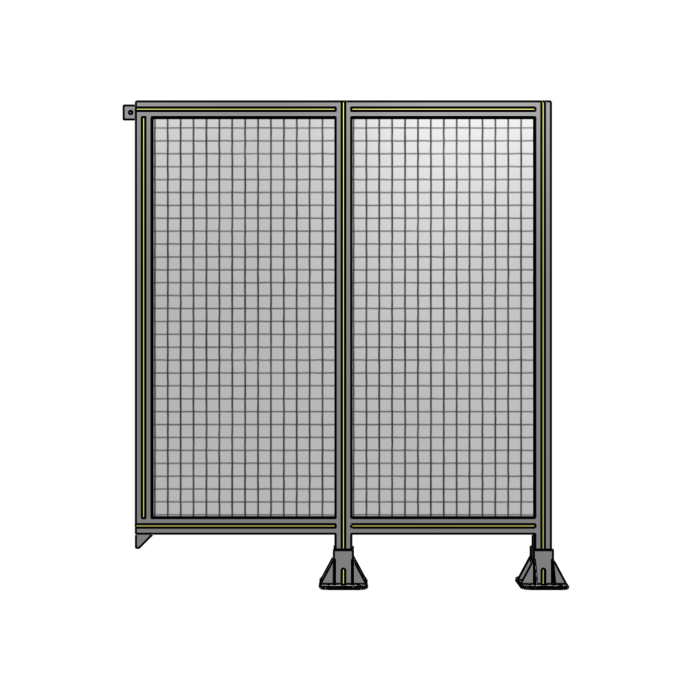 B6-1400-1200-0150-TYMFK DOUBLE PANEL-LEGS ON RIGHT AND CENTER, TIE PLATE ON LEFT 1400MM X 1200MM  1" MESH, FULLY ASSEMBLED