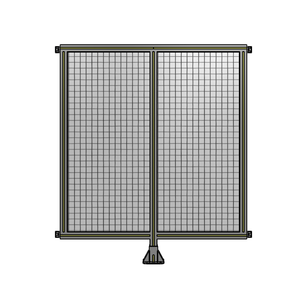 B7-1400-1200-0150-HYMFK DOUBLE PANEL-LEG IN CENTER AND HINGE CONNECTORS 1400MM X 1200MM  1" MESH, FULLY ASSEMBLED
