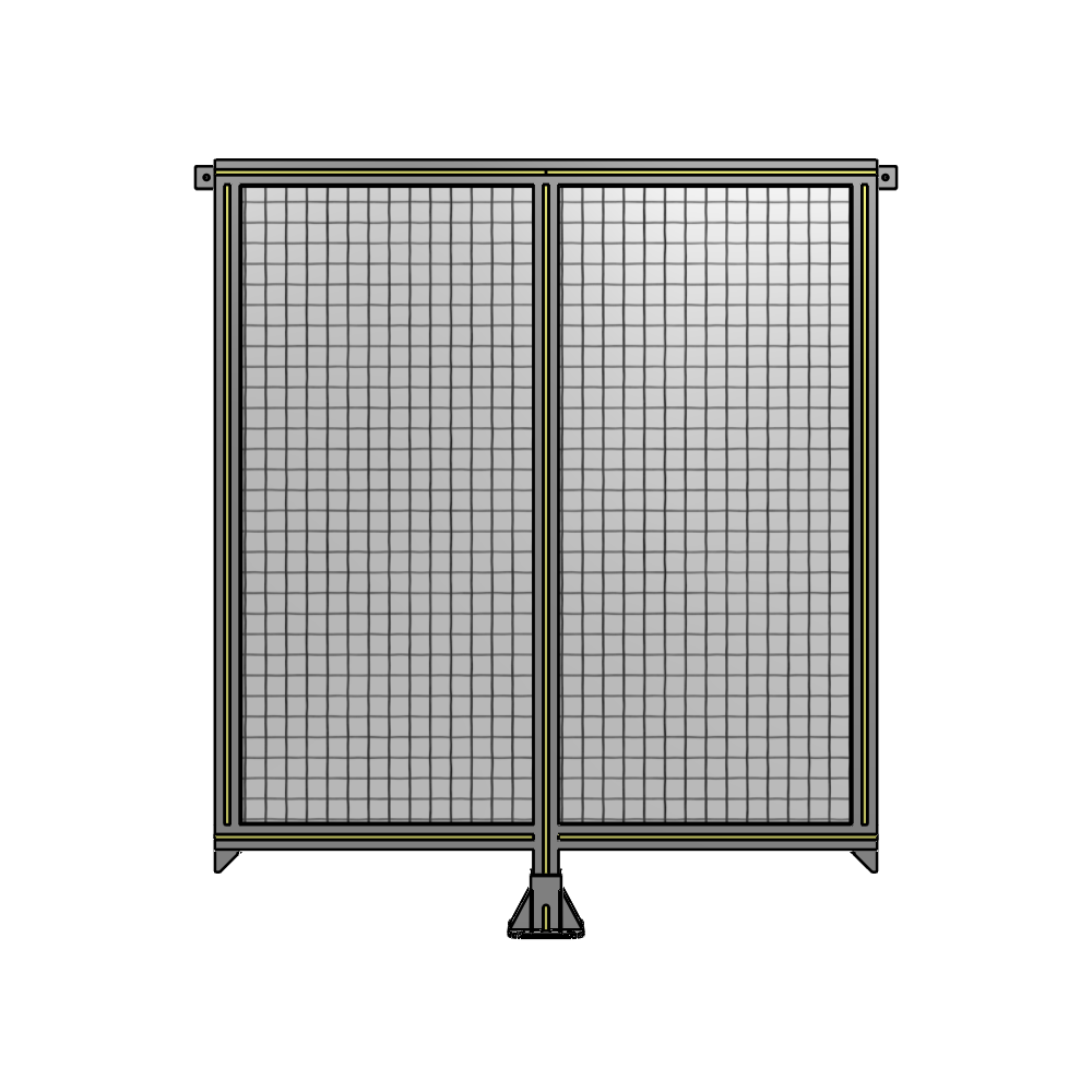 B7-1400-1200-0150-TYMFK DOUBLE PANEL-LEG IN CENTER AND TIE PLATE CONNECTORS 1400MM X 1200MM  1" MESH, FULLY ASSEMBLED
