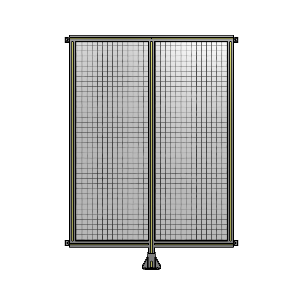 B7-1700-1200-0150-HYMFA DOUBLE PANEL-LEG IN CENTER AND HINGE CONNECTORS 1700MM X 1200MM  1" MESH, FULLY ASSEMBLED