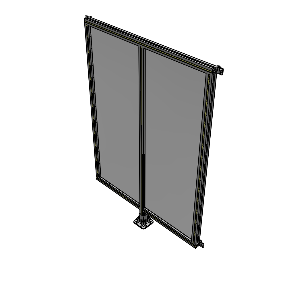 B7-1700-1200-0150-HYPFK DOUBLE PANEL-LEG IN CENTER AND HINGE CONNECTORS 1700MM X 1200MM  1/4" POLYCARBONATE, AS A KIT