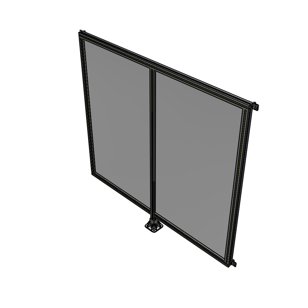 B7-1700-1800-0150-HYPFK DOUBLE PANEL-LEG IN CENTER AND HINGE CONNECTORS 1700MM X 1800MM  1/4" POLYCARBONATE, AS A KIT