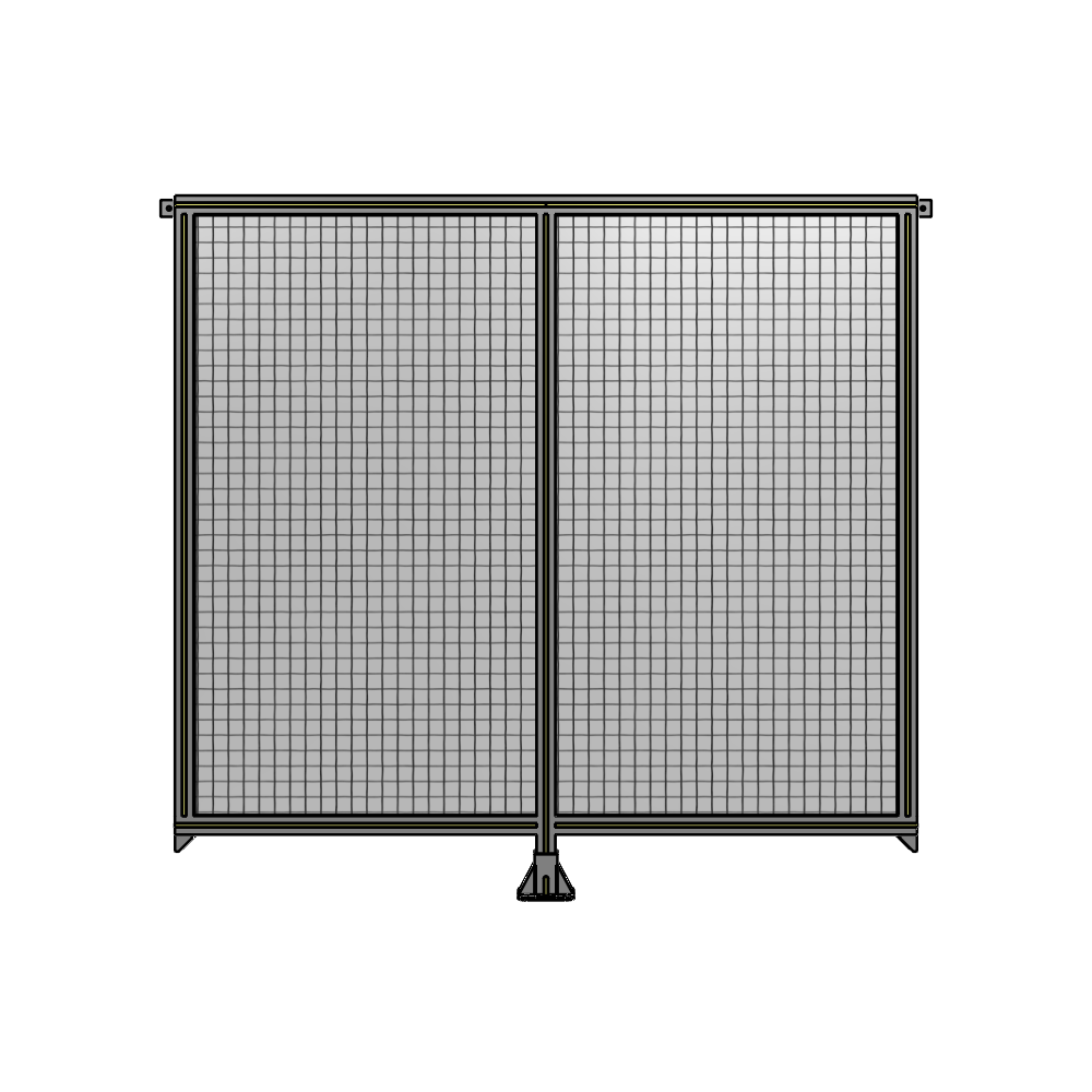 B7-1700-1800-0150-TYMFA DOUBLE PANEL-LEG IN CENTER AND TIE PLATE CONNECTORS 1700MM X 1800MM  1" MESH, FULLY ASSEMBLED