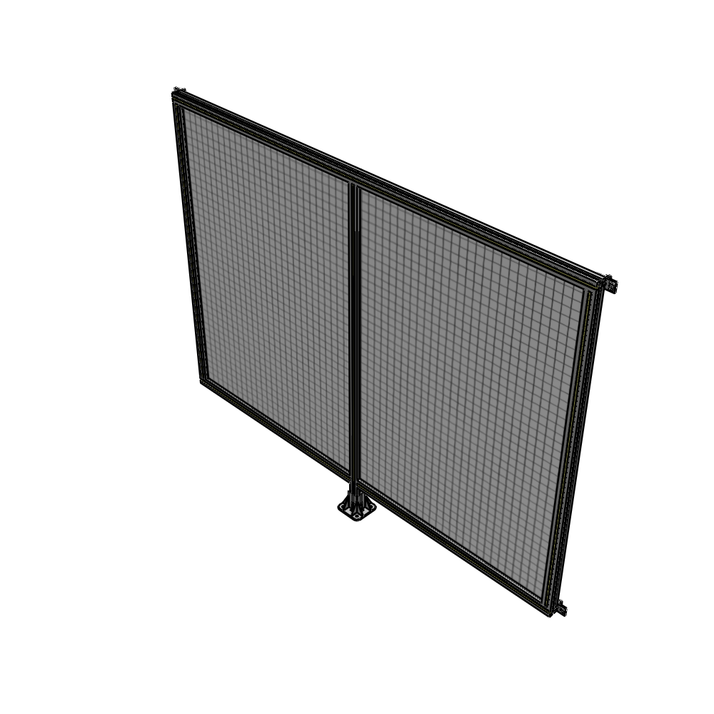 B7-1700-2200-0150-HYMFA DOUBLE PANEL-LEG IN CENTER AND HINGE CONNECTORS 1700MM X 2200MM  1" MESH, FULLY ASSEMBLED