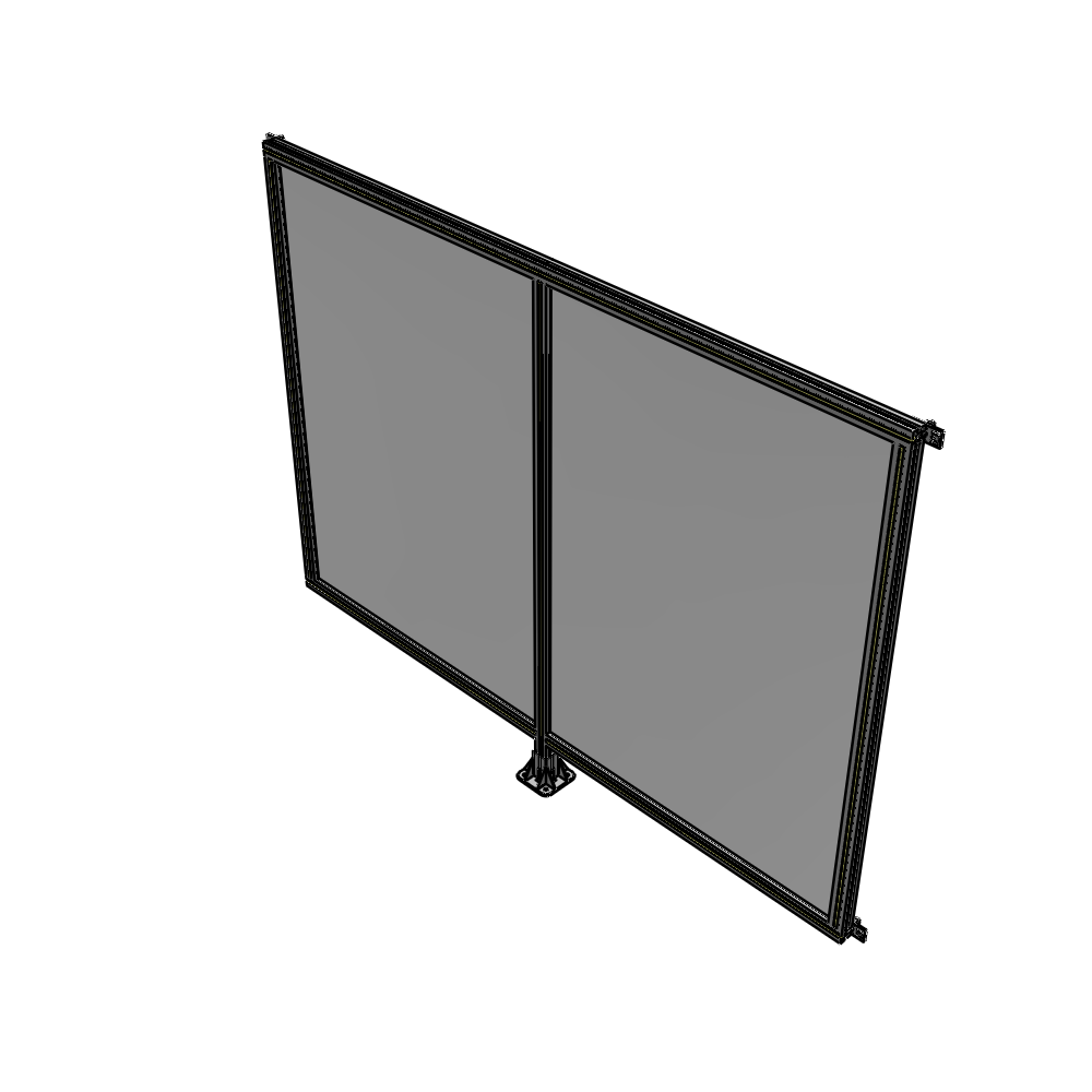 B7-1700-2200-0150-HYPFK DOUBLE PANEL-LEG IN CENTER AND HINGE CONNECTORS 1700MM X 2200MM  1/4" POLYCARBONATE, AS A KIT