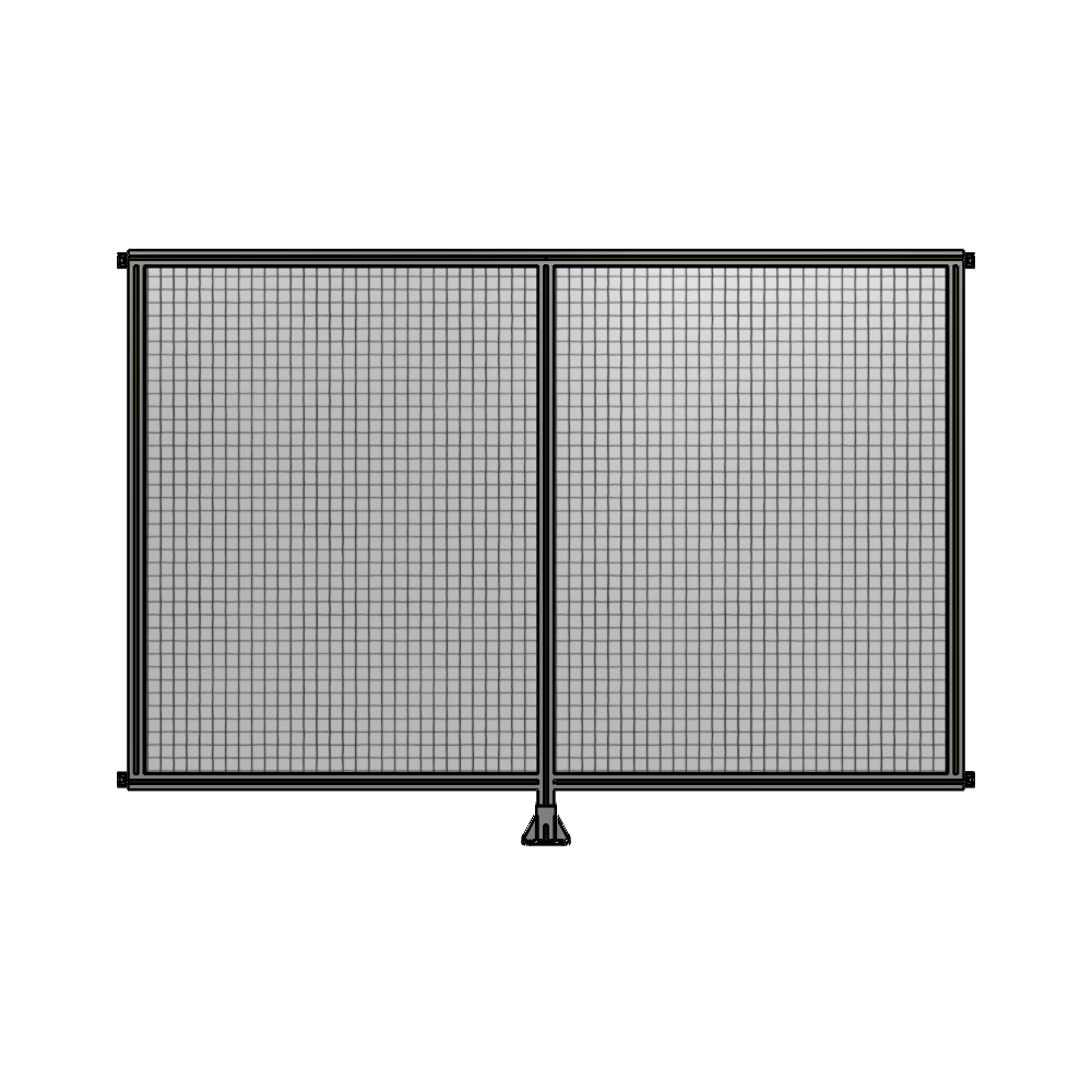B7-1700-2400-0150-HYMFA DOUBLE PANEL-LEG IN CENTER AND HINGE CONNECTORS 1700MM X 2400MM  1" MESH, FULLY ASSEMBLED