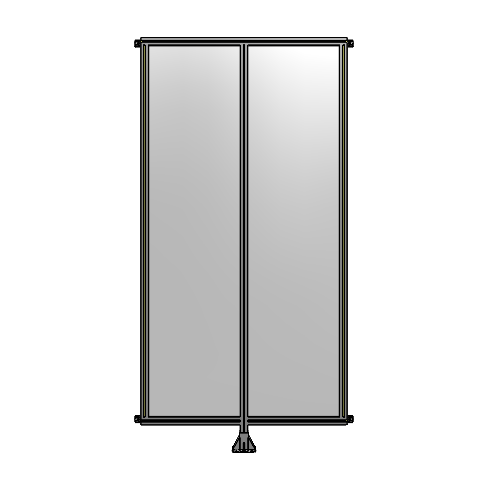 B7-2400-1200-0150-HYPFK DOUBLE PANEL-LEG IN CENTER AND HINGE CONNECTORS 2400MM X 1200MM 1/4" POLYCARBONATE, AS A KIT