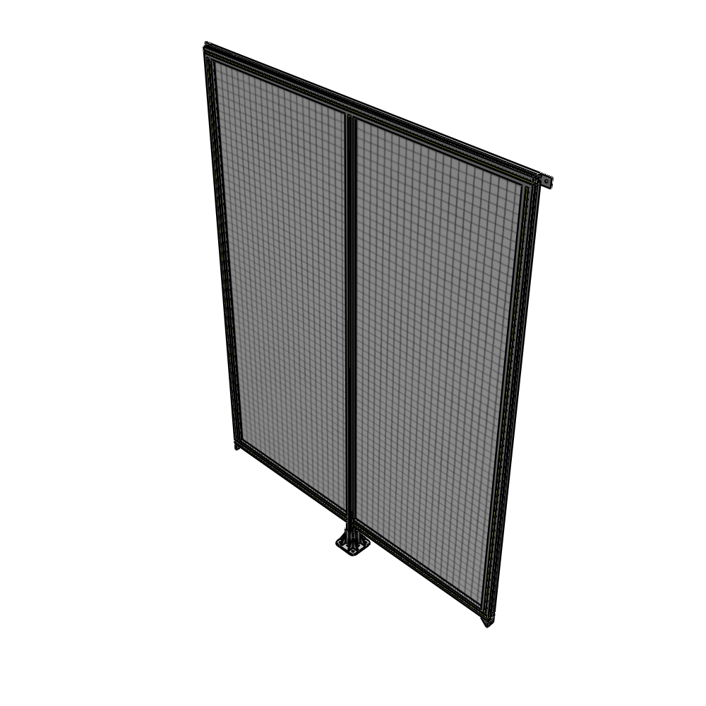 B7-2400-1800-0150-TYMFA DOUBLE PANEL-LEG IN CENTER AND TIE PLATE CONNECTORS 2400MM X 1800MM 1" MESH, FULLY ASSEMBLED