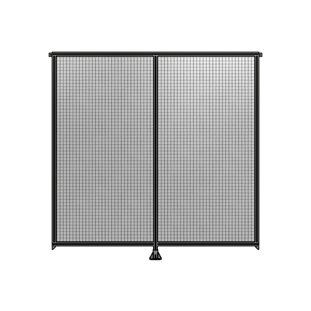B7-2400-2400-0150-TYMFK DOUBLE PANEL-LEG IN CENTER AND TIE PLATE CONNECTORS 2400MM X 2400MM 1" MESH, AS A KIT