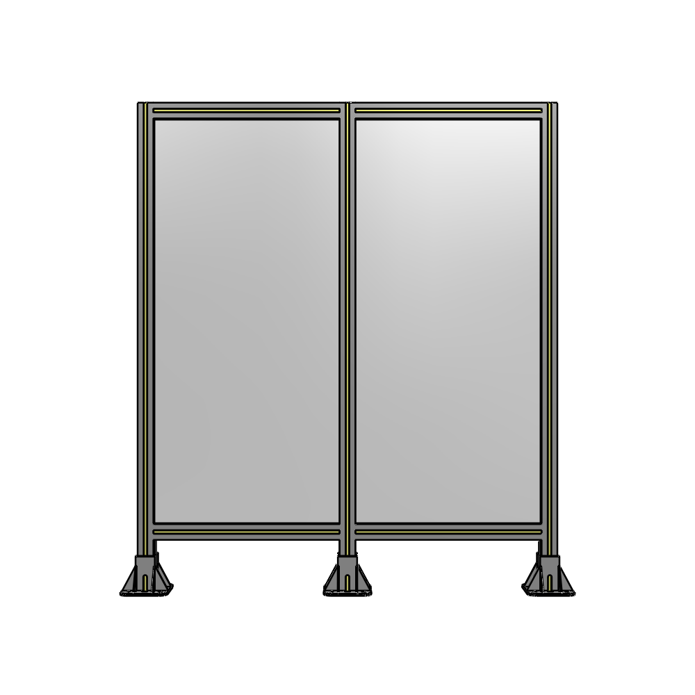 B8-1400-1200-0150-ZYPFK DOUBLE PANEL-3 LEGS 1400MM X 1200MM 1/4" POLYCARBONATE, AS A KIT