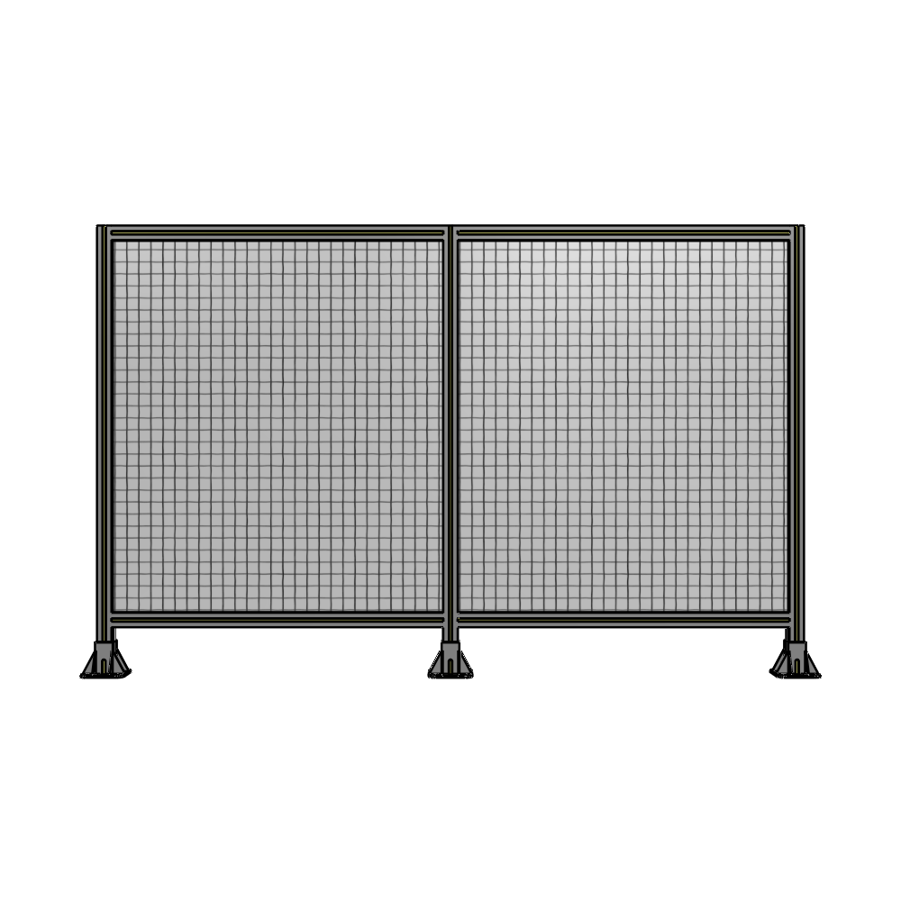 B8-1400-2200-0150-ZYMFK DOUBLE PANEL-3 LEGS 1400MM X 1800MM  1" MESH, AS A KIT