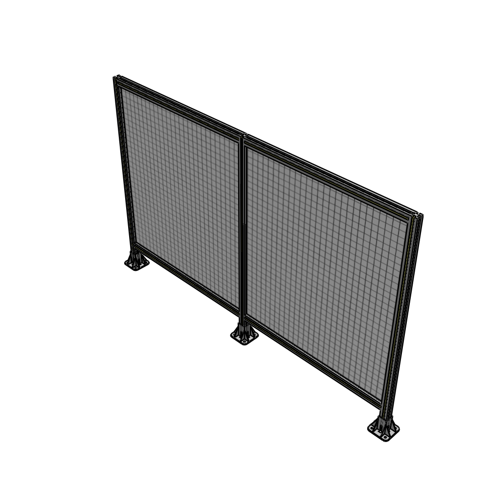 B8-1400-2200-0150-ZYMFK DOUBLE PANEL-3 LEGS 1400MM X 1800MM  1" MESH, AS A KIT