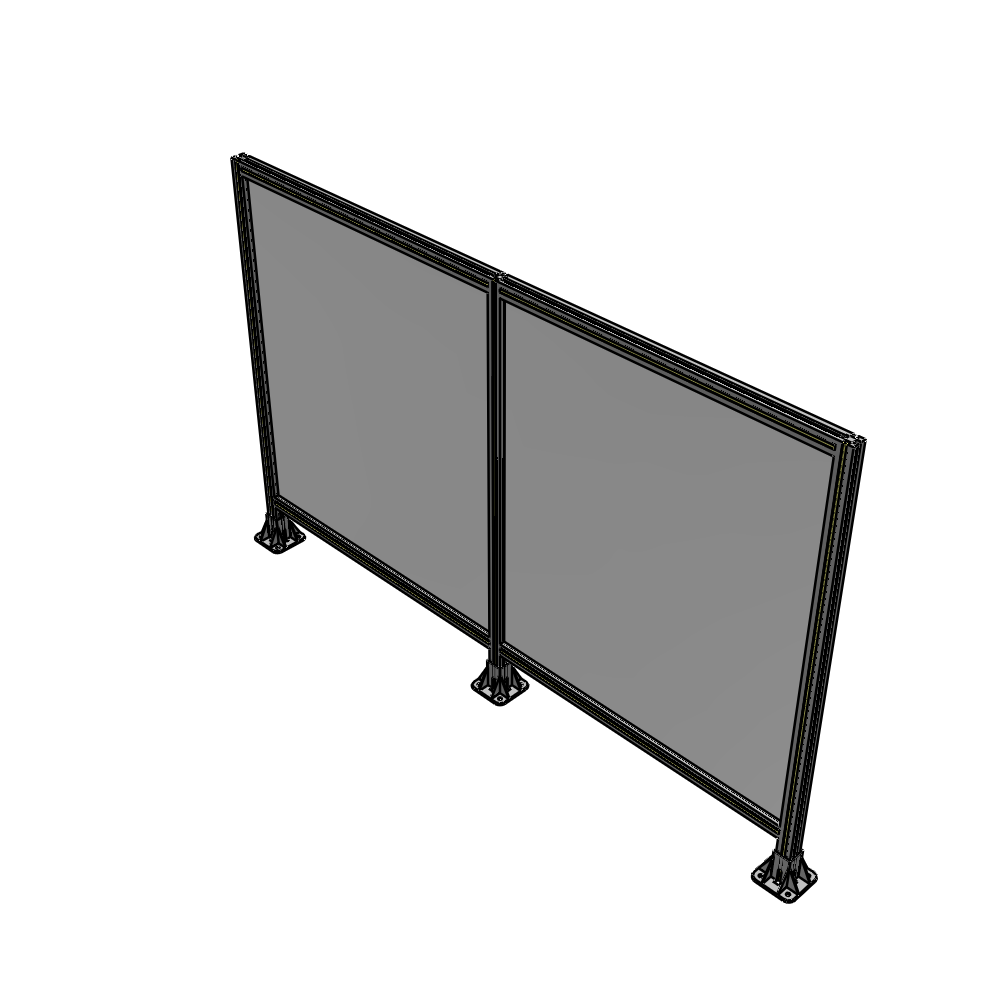 B8-1400-2200-0150-ZYPFK DOUBLE PANEL-3 LEGS 1400MM X 1800MM 1/4" POLYCARBONATE, AS A KIT
