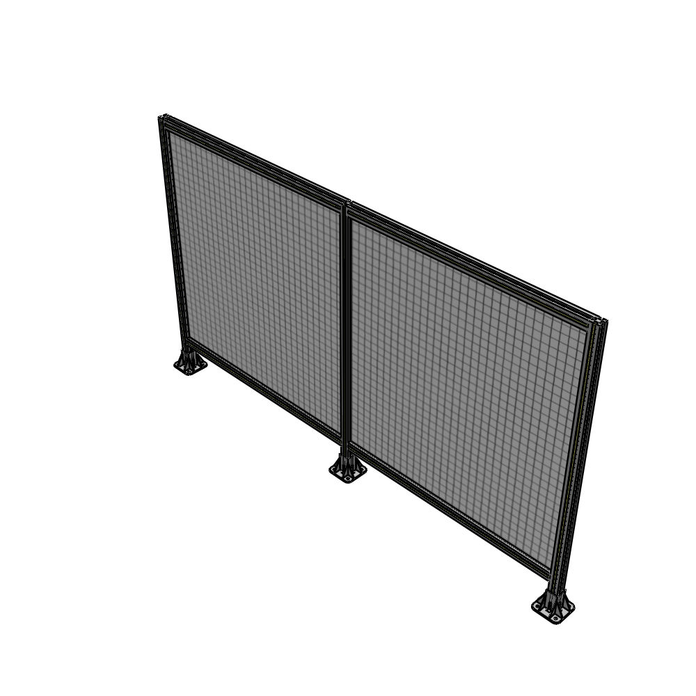 B8-1400-2400-0150-ZYMFK DOUBLE PANEL-3 LEGS 1400MM X 1800MM 1" MESH, AS A KIT