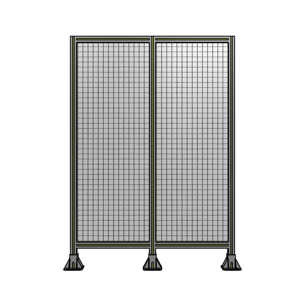 B8-1700-1200-0150-ZYMFK DOUBLE PANEL-3 LEGS 1700MM X 1200MM 1" MESH, AS A KIT